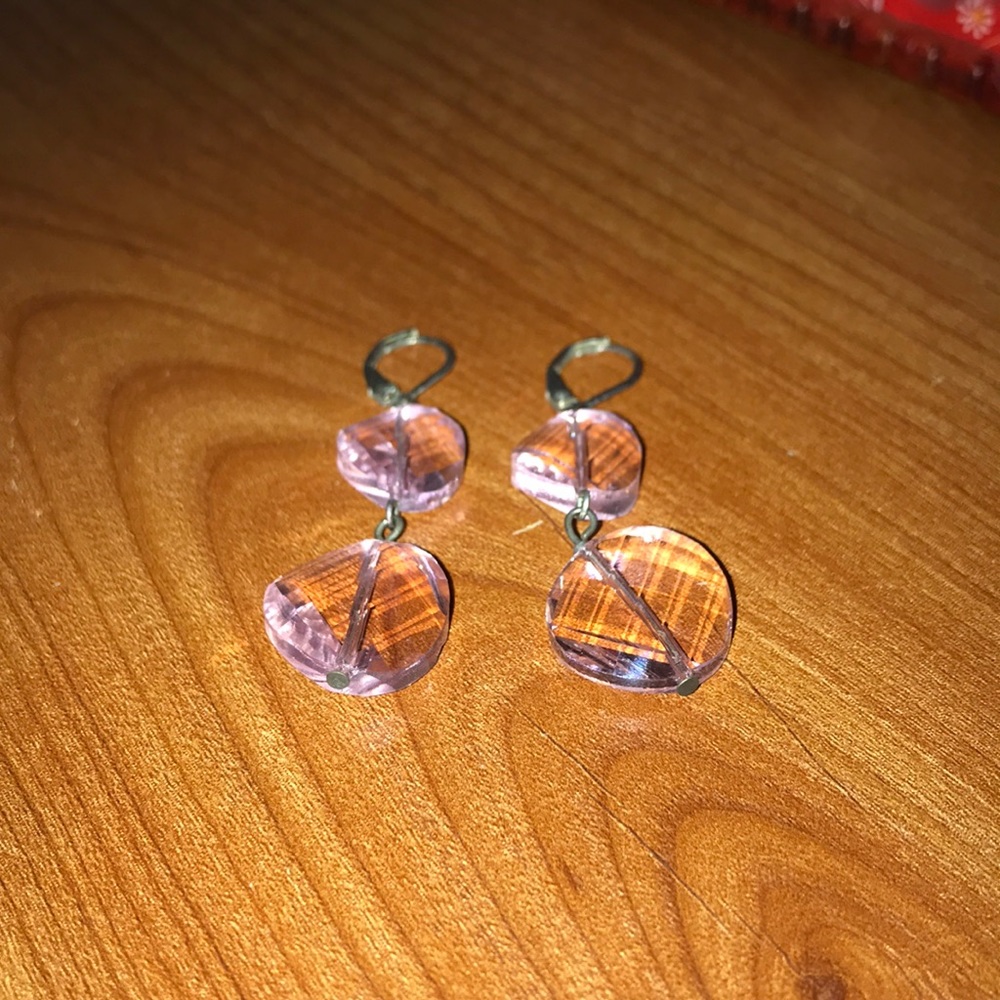 Beautiful pink earrings